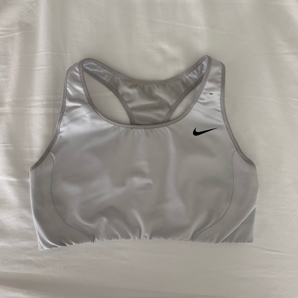 White Nike Dri Fit sports bra size medium